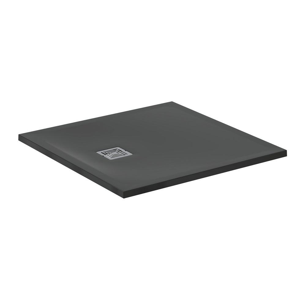 Ideal Standard Ultra Flat S + 900 x 900mm Shower Tray - Jet Black - T5597FV - TAP 'N' SHOWER