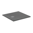 Ideal Standard Ultra Flat S + 900 x 900mm Shower Tray - Concrete Grey - T5597FS - TAP 'N' SHOWER