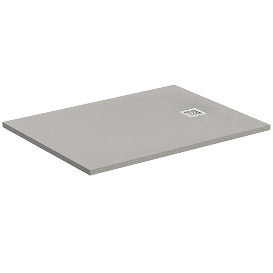 Ideal Standard Ultra Flat S Shower Tray 1400mm - Concrete Grey - K8234FS