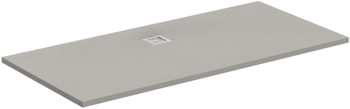 Ideal Standard Ultraflat Shower Tray 170x80 Concrete Grey Rectangle - K8284FS - TAP 'N' SHOWER