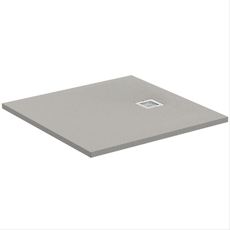 Ideal Standard Ultra Flat S Square Shower Tray - Concrete Grey - K8214FS