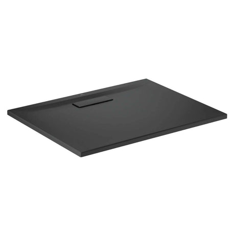 Ideal Standard Ultraflat 900 x 700mm Shower Tray - Matt Black - T4474V3 - TAP 'N' SHOWER