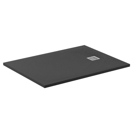 Ideal Standard Ultraflat Shower Tray 140x80 Jet Black Rectangle - K8237FV - TAP 'N' SHOWER
