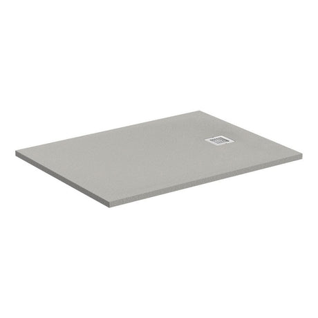 Ideal Standard Ultraflat Shower Tray 140x90 Concrete Grey Rectangle - K8256FS - TAP 'N' SHOWER