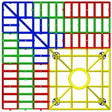Impey Aqua Grade Modern 2 Way Fall Wetroom Floor Former for Tiled Floors 1200mm X 1200mm - Multi Coloured - AG120120/2F