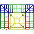 Impey Aqua Grade Modern 3 Way Fall Wetroom Floor Former for Tiled Floors1200mm x 900mm  - Multi Coloured - AG12090/3F