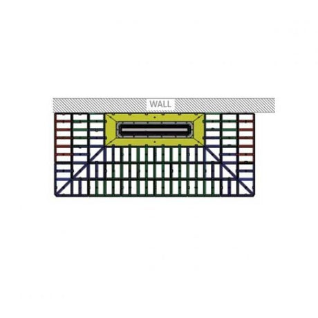 Impey Aqua-Grade Modern 400mm Linear Kit 1 Wall & 3 Falls for Tiled Floors 1800mm x 900mm - Multi Coloured - AG40L18090/3F