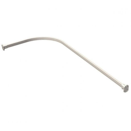 Impey Corner Modern Shower Rail 1500mm x 1200mm - White - SRL-150120W