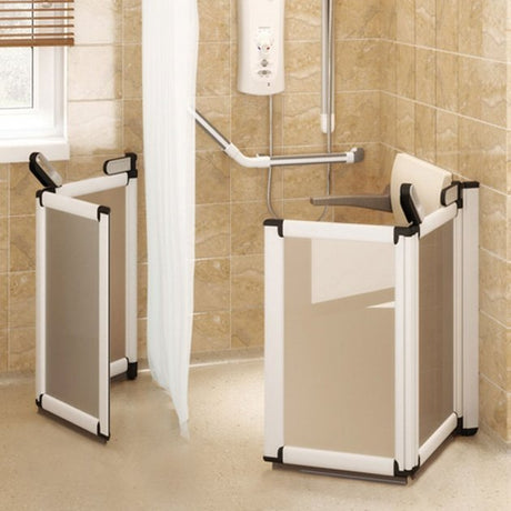 Impey Elevate Right Handed Bi-Fold Option H Corner Bi-Fold Half Height Door 1200mm x 900mm - White - EL-H-12090W-R