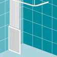 Impey Freeglide Left Handed Option C Half Height Door 400mm Wide - White - FG-C-40W-L.