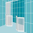 Impey Freeglide Non Handed Option G Alcove Bi-Fold Half Height Door 1650mm Wide - White - FG-G-165W