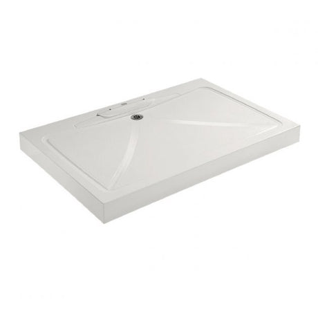 Impey Mendip Modern Rectangular Shower Tray with Waste 1250mm x 830mm - White - MEN201/C
