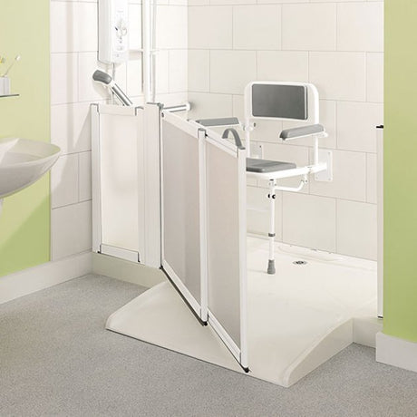 Impey Mendip Modern Rectangular Shower Tray with Cut to Length End Caps and Waste 1850mm x 710mm  - White - MEN701/C
