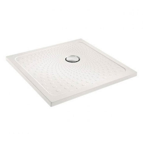 Impey Square 35 Slimline Flat Top Square Shower Tray with Waste 800mm x 800mm - White - SL358080