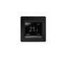 Impey TOUCH Thermostat timer in black for underfloor heating with digital temperature display