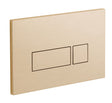 Vado Individual Square Dual Flush Plate - Brushed Gold - IND-195-SQ-BRG