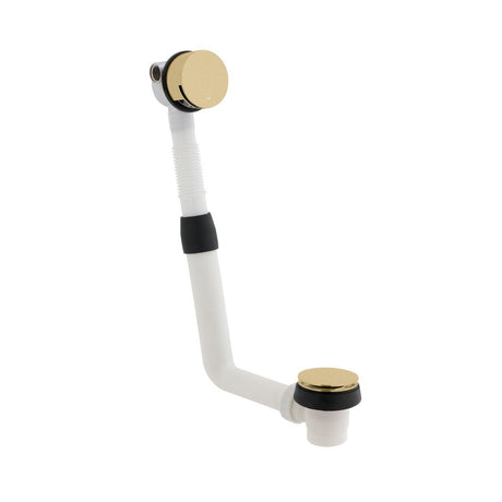 Vado Cameo Push Type Bath Filler Waste And Overflow - Brushed Gold - IND-81389/RO-BRG