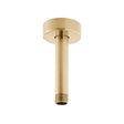 Vado Showering Solutions 4" Fixed Head Ceiling Mounting Shower Arm 100mm - Brushed Gold - IND - CMA/RO/4IN - BRG - TAP 'N' SHOWER