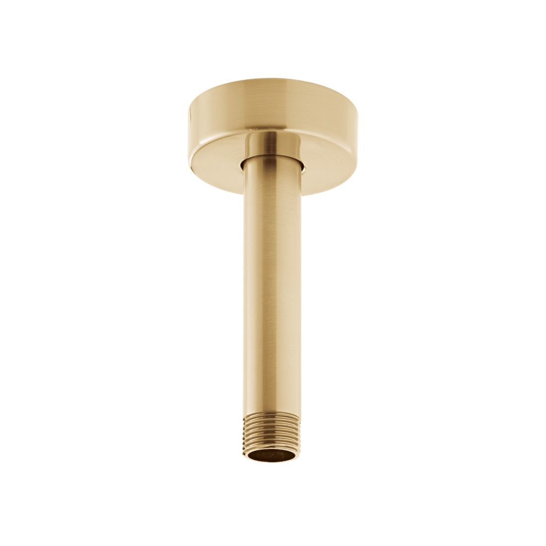 Vado Showering Solutions 4" Fixed Head Ceiling Mounting Shower Arm 100mm - Brushed Gold - IND - CMA/RO/4IN - BRG - TAP 'N' SHOWER
