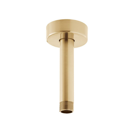 Vado Showering Solutions 4" Fixed Head Ceiling Mounting Shower Arm 100mm - Brushed Gold - IND - CMA/RO/4IN - BRG - TAP 'N' SHOWER