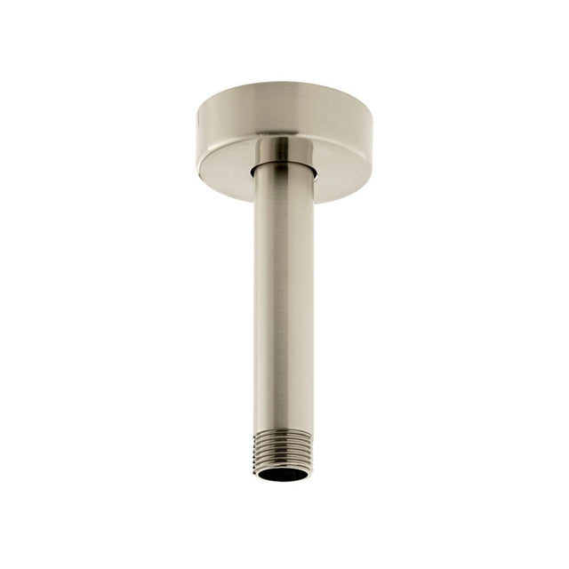 Vado Showering Solutions 4" Fixed Head Ceiling Mounting Shower Arm 100mm - Brushed Nickel - IND - CMA/RO/4IN - BRN - TAP 'N' SHOWER