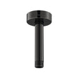 Vado Omika Noir 4" Fixed Head Ceiling Mounting Shower Arm 100mm - Polished Black - IND - CMA/RO/4IN - PB - TAP 'N' SHOWER