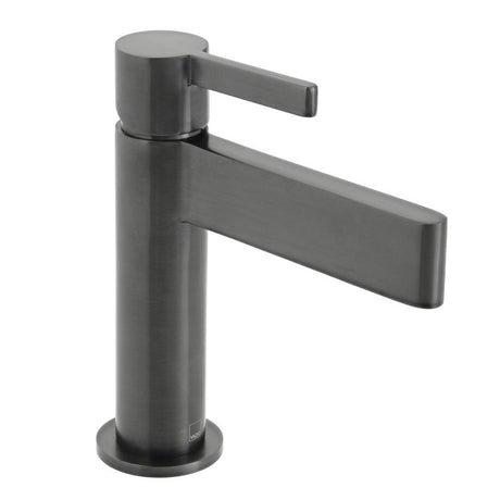 Vado Edit Single Taphole Mono Basin Mixer Tap - Brushed Black - IND-EDI100/SB-BLK