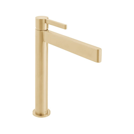 Vado Edit Single Taphole Tall Mono Basin Mixer Tap - Brushed Gold - IND-EDI100E/SB-BRG