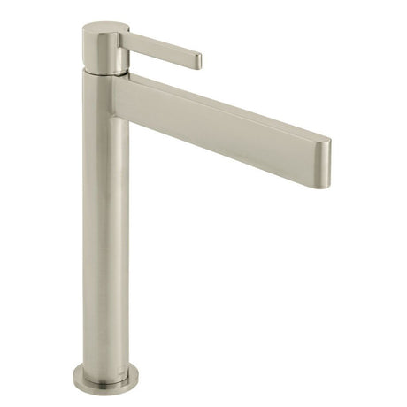 Vado Edit Single Taphole Tall Mono Basin Mixer Tap - Brushed Nickel - IND-EDI100E/SB-BRN