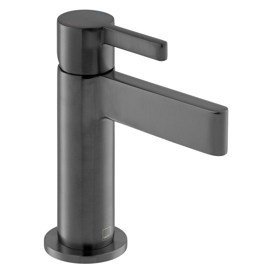 Vado Edit Single Taphole Cloakroom Mini Mono Basin Mixer Tap - Brushed Black - IND-EDI100M/SB-BLK