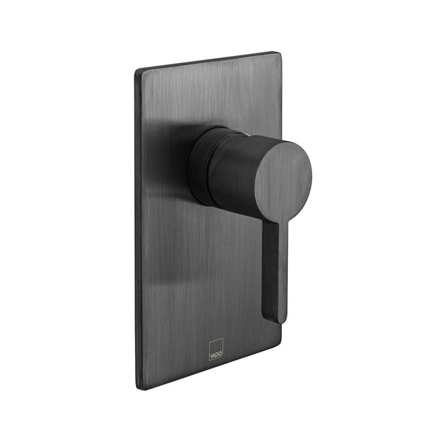 Vado Edit 1 Outlet Manual Shower Valve - Brushed Black - IND-EDI145A-BLK