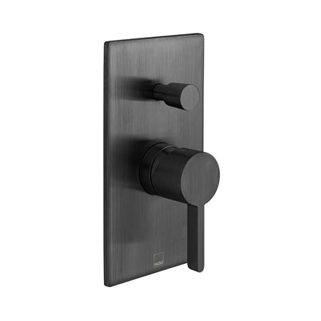Vado Edit 2 Outlet Manual Shower Valve with Diverter - Brushed Black - IND-EDI147A-BLK