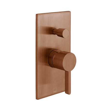 Vado Edit 2 Outlet Manual Shower Valve with Diverter - Brushed Bronze - IND-EDI147A-BRZ