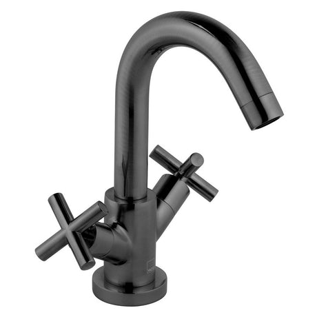 Vado Elements Single Taphole Basin Mixer Tap - Brushed Black - IND-ELW100F/SB-BLK