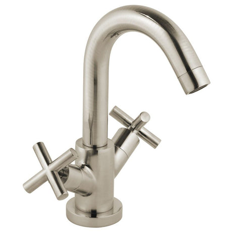 Vado Elements Single Taphole Basin Mixer Tap - Brushed Nickel - IND-ELW100F/SB-BRN