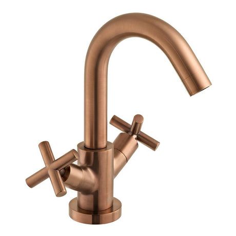 Vado Elements Single Taphole Basin Mixer Tap - Brushed Bronze - IND-ELW100F/SB-BRZ