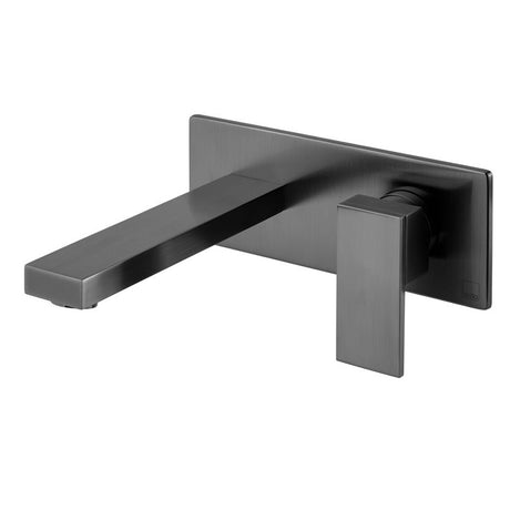 Vado Notion Wall Mounted Basin Mixer Tap - Brushed Black - IND-NOT109FS/A-BLK