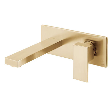 Vado Notion Wall Mounted Basin Mixer Tap - Brushed Gold - IND-NOT109FS/A-BRG