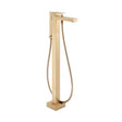Vado Notion Freestanding Bath Mixer Tap With Shower Kit - Brushed Gold - IND - NOT233 - BRG - TAP 'N' SHOWER