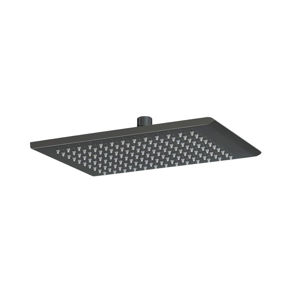 Vado Omika Noir Rectangular Shower Head 200mm X 300mm - Polished Black - IND - OMI/HEAD - PB - TAP 'N' SHOWER