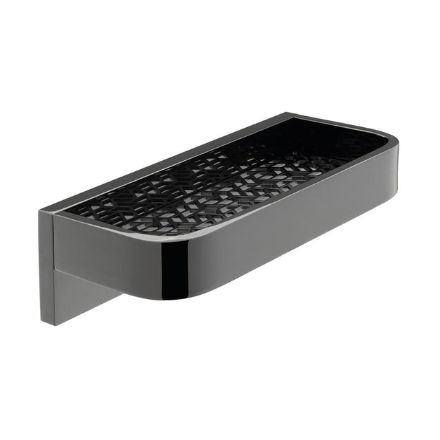 Vado Individual Omika Noir Shelf 200mm - Polished Black - IND - OMI185 - 20 - PB - TAP 'N' SHOWER