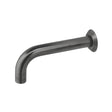 Vado Origins Wall Mounted Bath Spout - Brushed Black - IND - ORI140 - BLK - TAP 'N' SHOWER