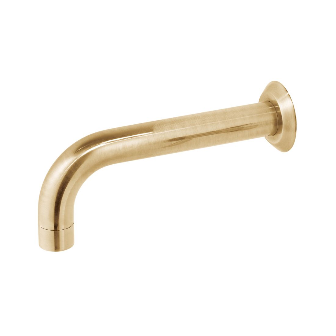 Vado Origins Wall Mounted Bath Spout - Brushed Gold - IND - ORI140 - BRG - TAP 'N' SHOWER