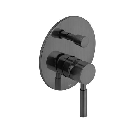 Vado Origins 2 Outlet Manual Shower Valve With Diverter - Brushed Black - IND-ORI147A-BLK