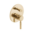 Vado Origins 2 Outlet Manual Shower Valve With Diverter - Brushed Gold - IND-ORI147A-BRG