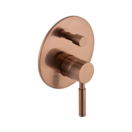 Vado Origins 2 Outlet Manual Shower Valve With Diverter - Brushed Bronze - IND-ORI147A-BRZ