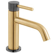 Vado Knurled X Fusion Single Taphole Slimline Mono Basin Mixer Tap - Gold/Black - IND - ORI200/SB - XGBK - TAP 'N' SHOWER