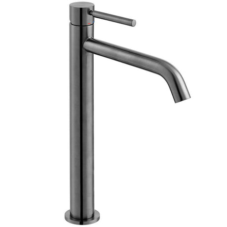 Vado Origins Single Taphole Slimline Tall Mono Basin Mixer Tap - Brushed Black - IND - ORI200E/SB - BLK - TAP 'N' SHOWER