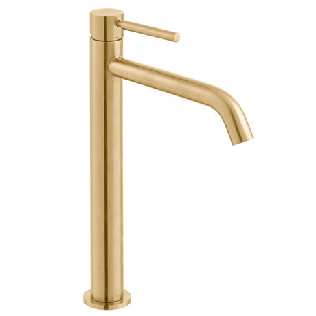 Vado Origins Single Taphole Slimline Tall Mono Basin Mixer Tap - Brushed Gold - IND-ORI200E/SB-BRG