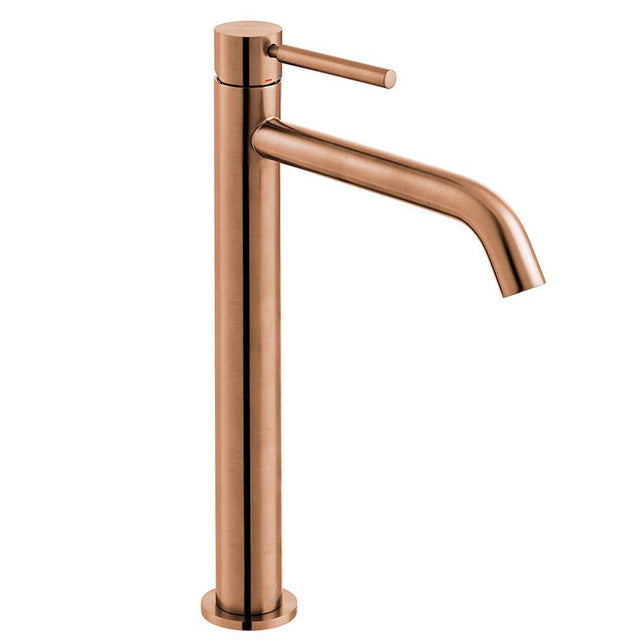 Vado Origins Single Taphole Slimline Tall Mono Basin Mixer Tap - Brushed Bronze - IND - ORI200E/SB - BRZ - TAP 'N' SHOWER